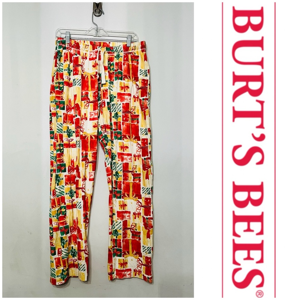 Burt’s Bees Christmas Pajama Pants Adult Wrapped Gifts‎ Organic Cotton Large